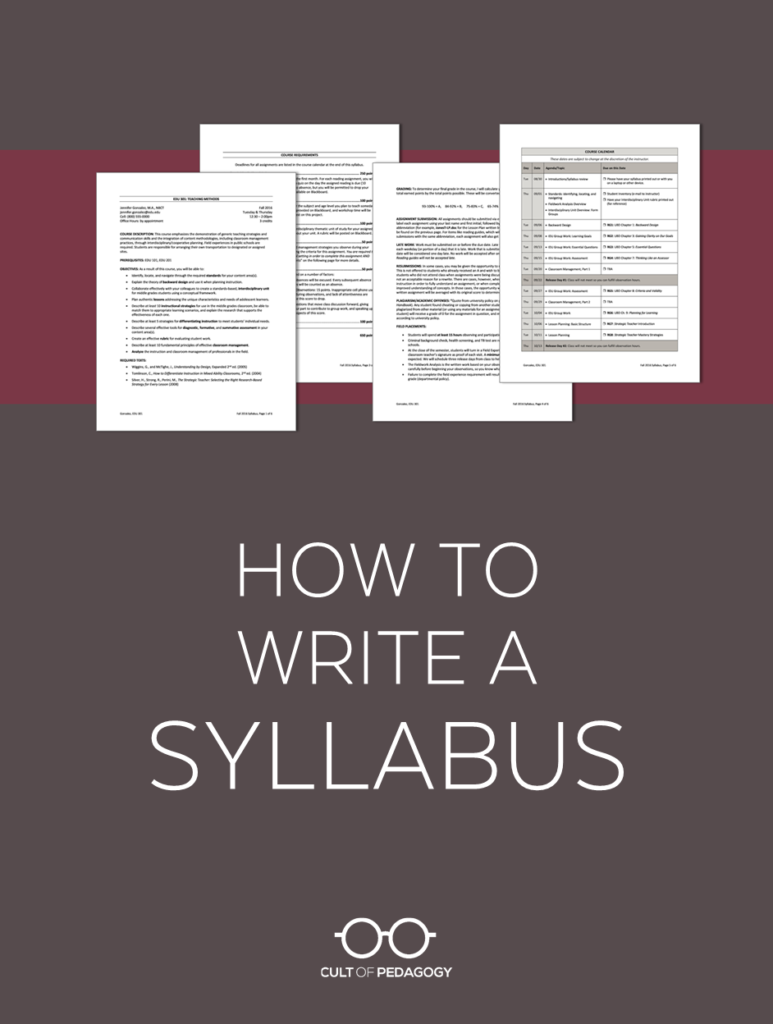 How To Write A Syllabus 2023 