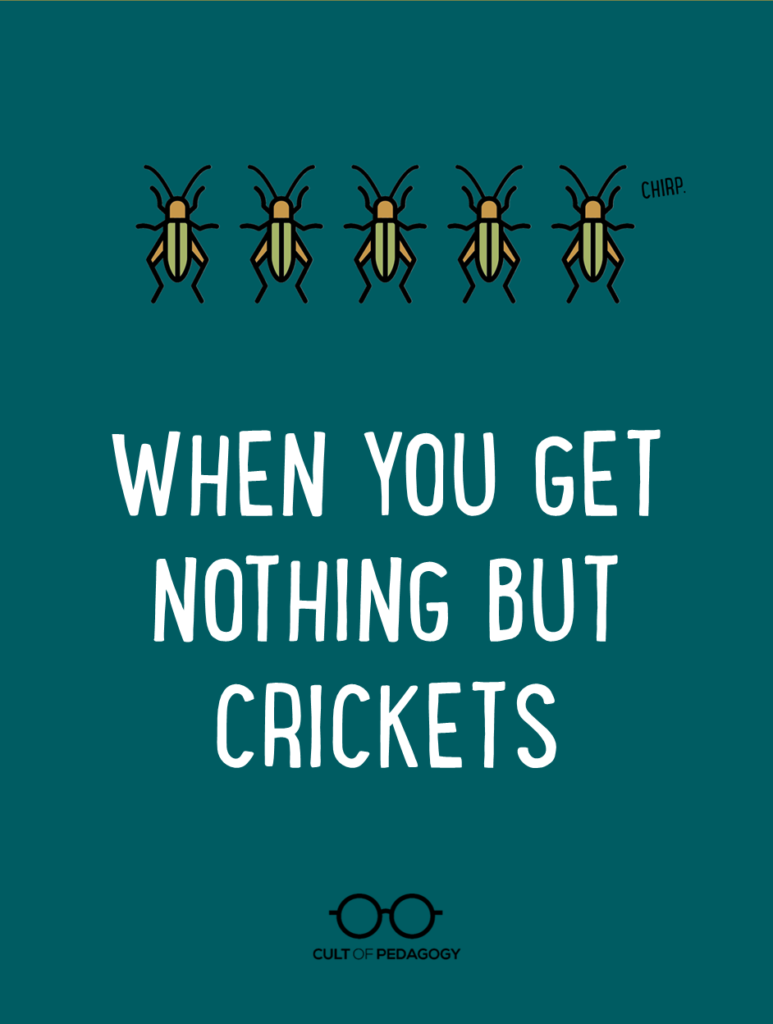 crickets quiet meme